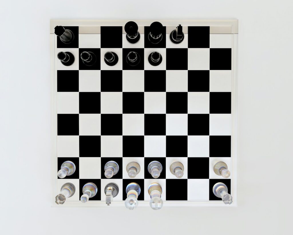 Scacchiera Artistica Design Astratto